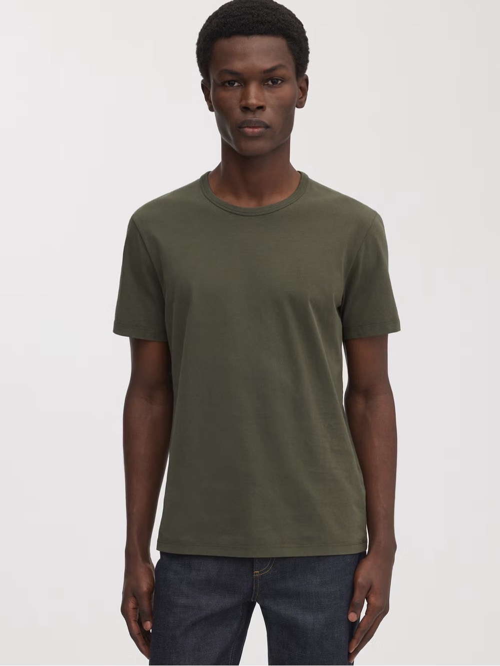 ASKET The T-Shirt in Olive Green